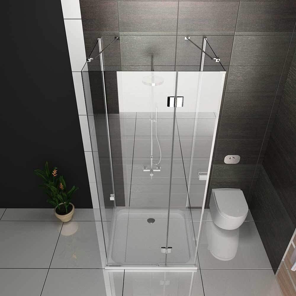 Alpenberger Eckdusche U-Form Duschkabine - Komplettdusche 3 Seitig Duschabt günstig online kaufen