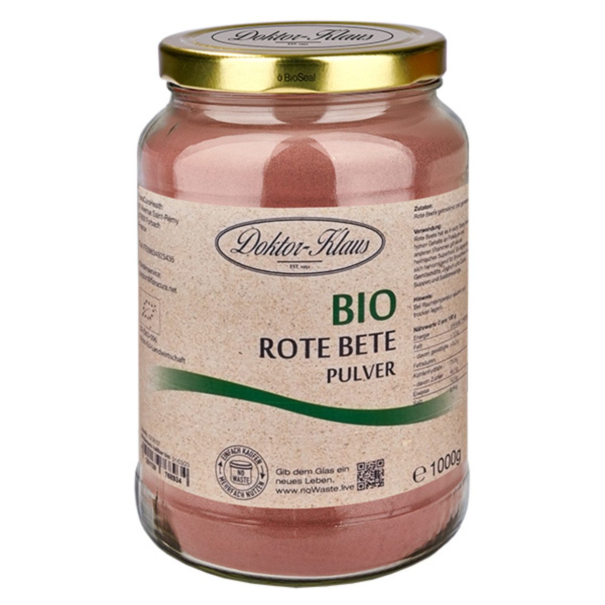 Doktor-Klaus Gewürz ® Rote Bete Pulver Bio 1 kg