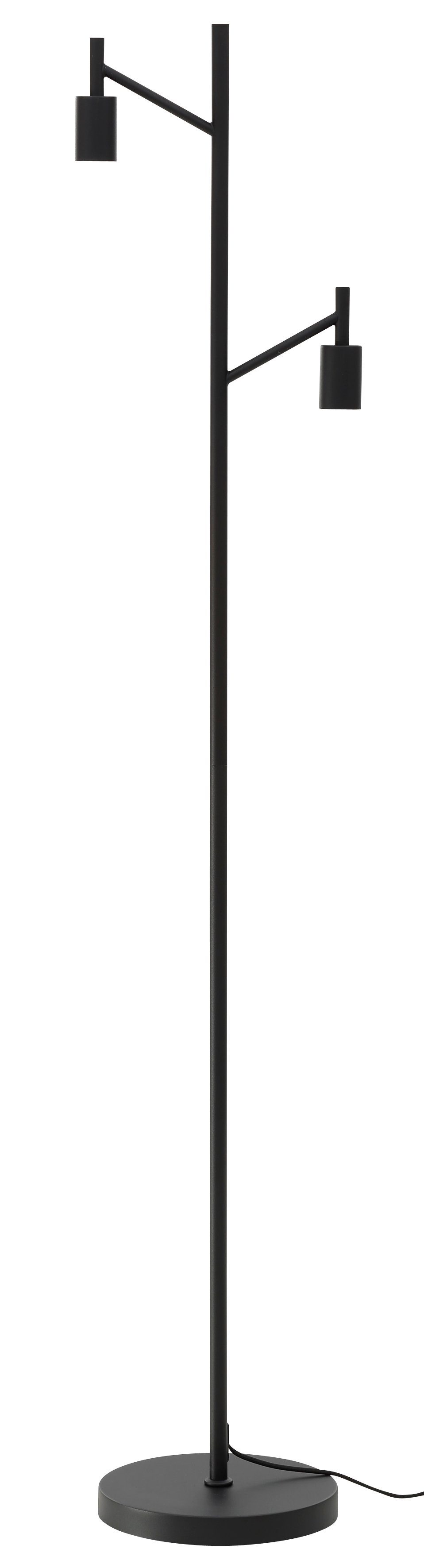 Leonique Stehleuchte, Leuchtmittel, cm moderne, ohne schwarze Jarla, Stehlampe 155 Höhe klassisch