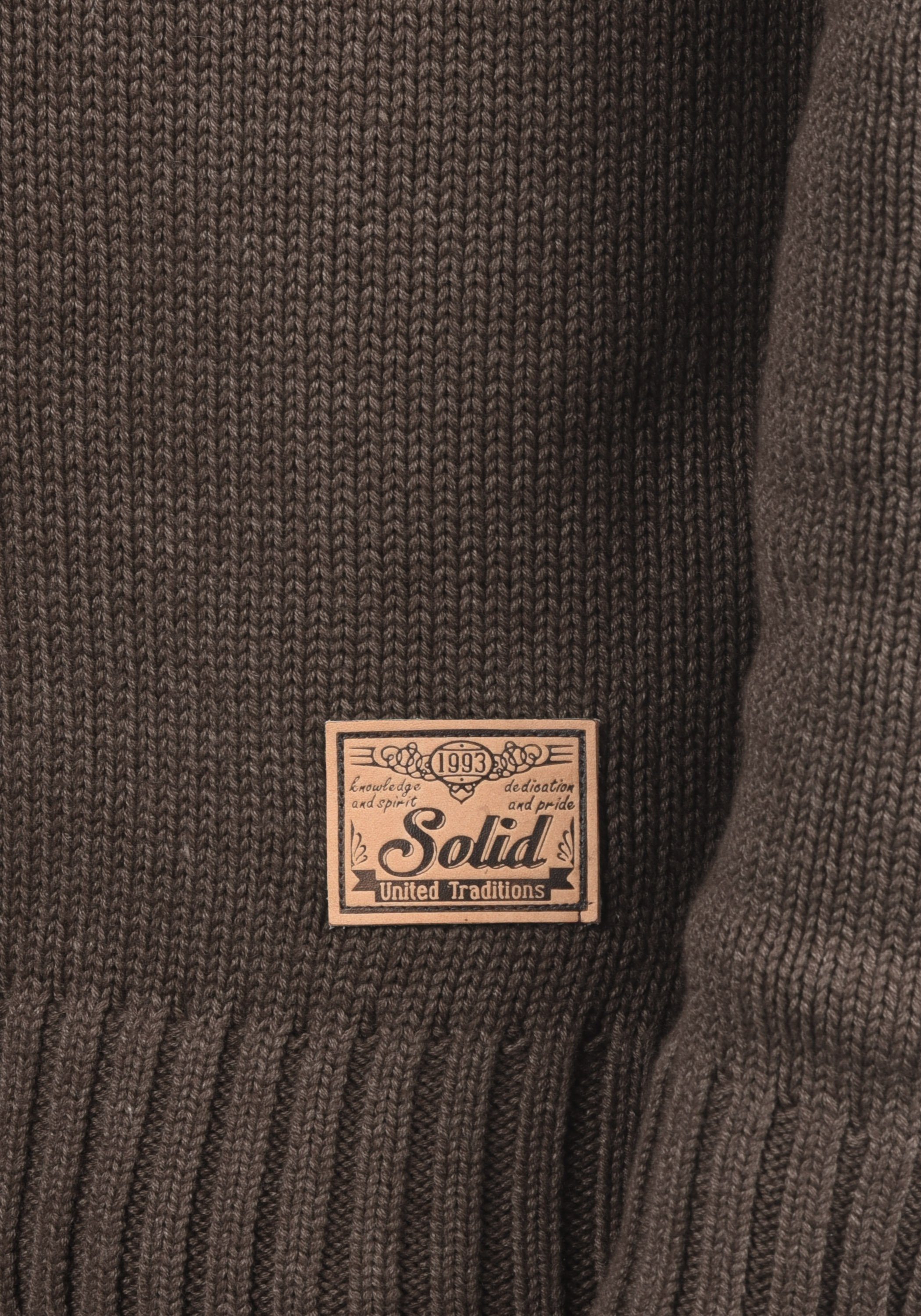!Solid Troyer SDPetro Strickpulli mit hochabschließendem Kragen