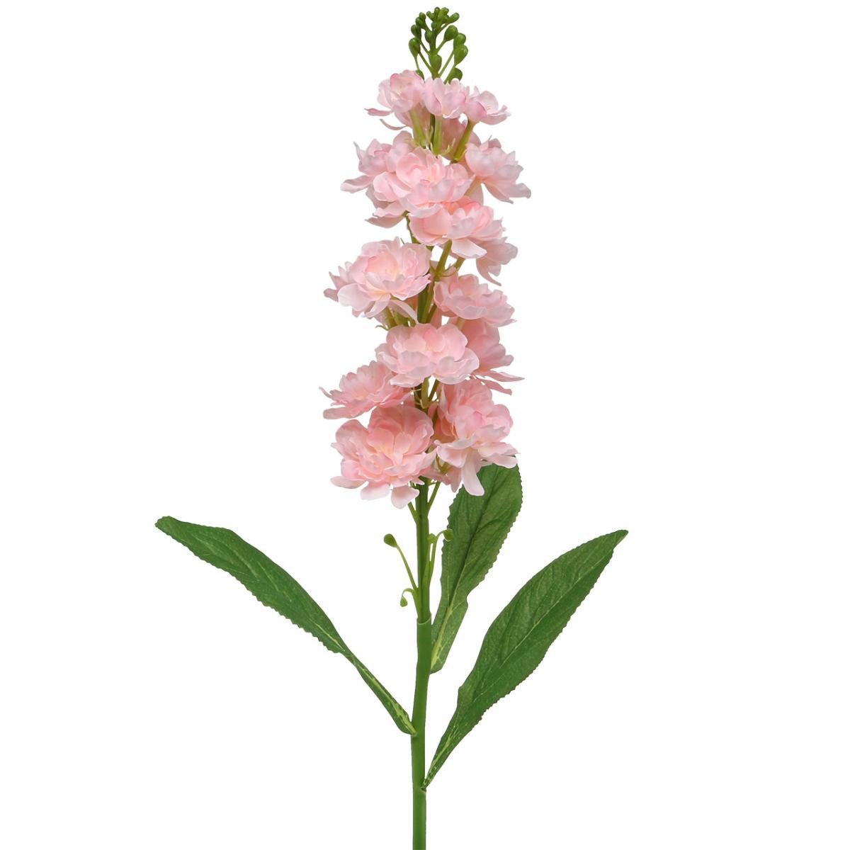 Kunstblume Levkoje Rosa Kunstblume Deko Seidenblume 78cm