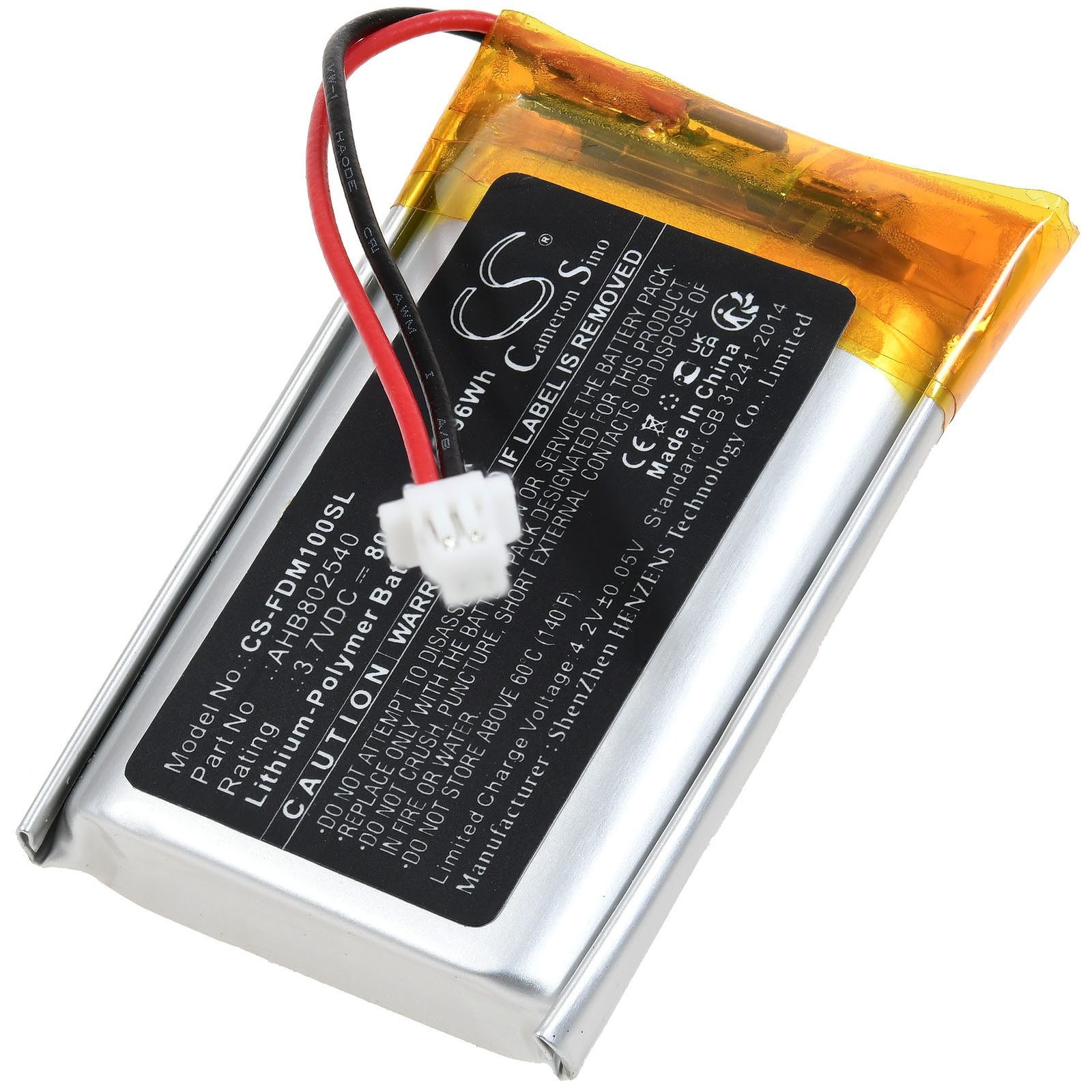 Powery Akku für Fodsports Typ AHB802540 Akku 800 mAh (3.7 V)