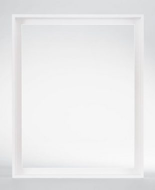myposterframe Einzelrahmen Mira Schattenfugen Rahmen Leerrahmen für Leinwand, (1 Stück), 20x20 cm, Weiß matt, Echtholz