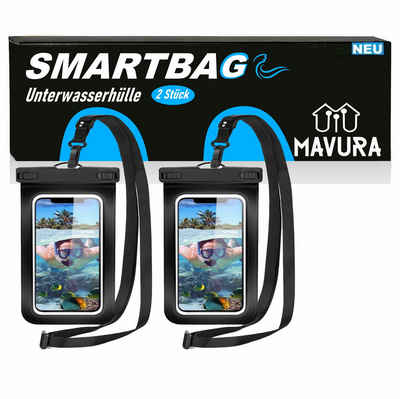 MAVURA Handyhülle SMARTBAG Wasserdichte Handy Schutzhülle Unterwasserhülle Handytasche, Smartphone Hülle Universal Schutzhülle für Iphone Samsung u.v.m. [2er]
