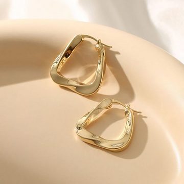 Fivejoy Paar Ohrhänger Paar Ohrhänger Stilvoll Einfache quadratische Ohrringe Damenschmuck, Geeignet für Hochzeiten, Partys