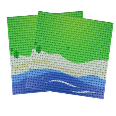 Open Bricks Konstruktions-Spielset OpenBricks Baseplate 32x32 straight beach