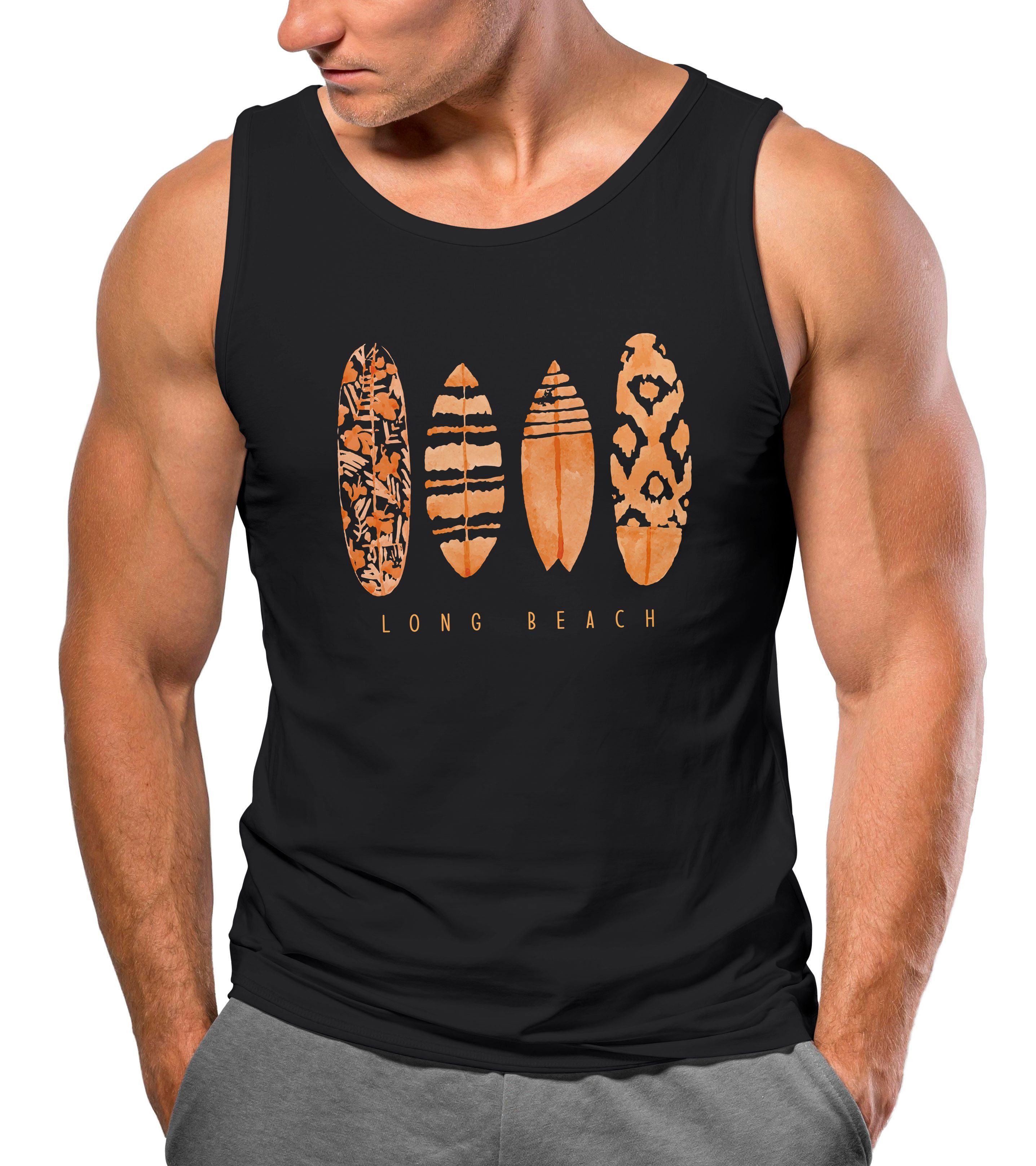 Neverless Tanktop Herren Tank-Top Surfing Fashion günstig online kaufen