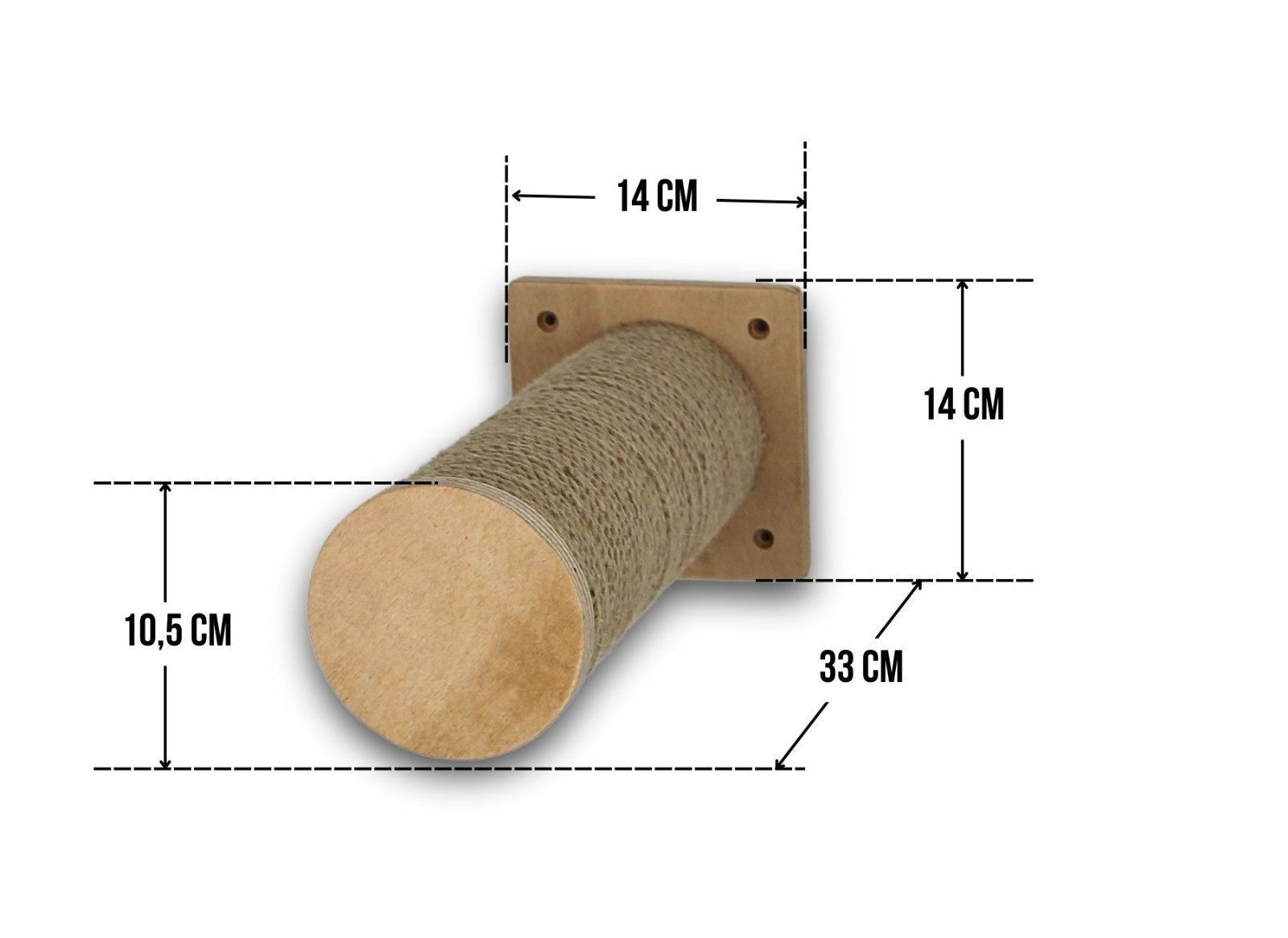 M-Diamant Katzen-Wandregal Kratzregal Kratzstamm Katzentreppe Wand Kletterstufe (3er-Pack), Mehrschichtiges Klettern