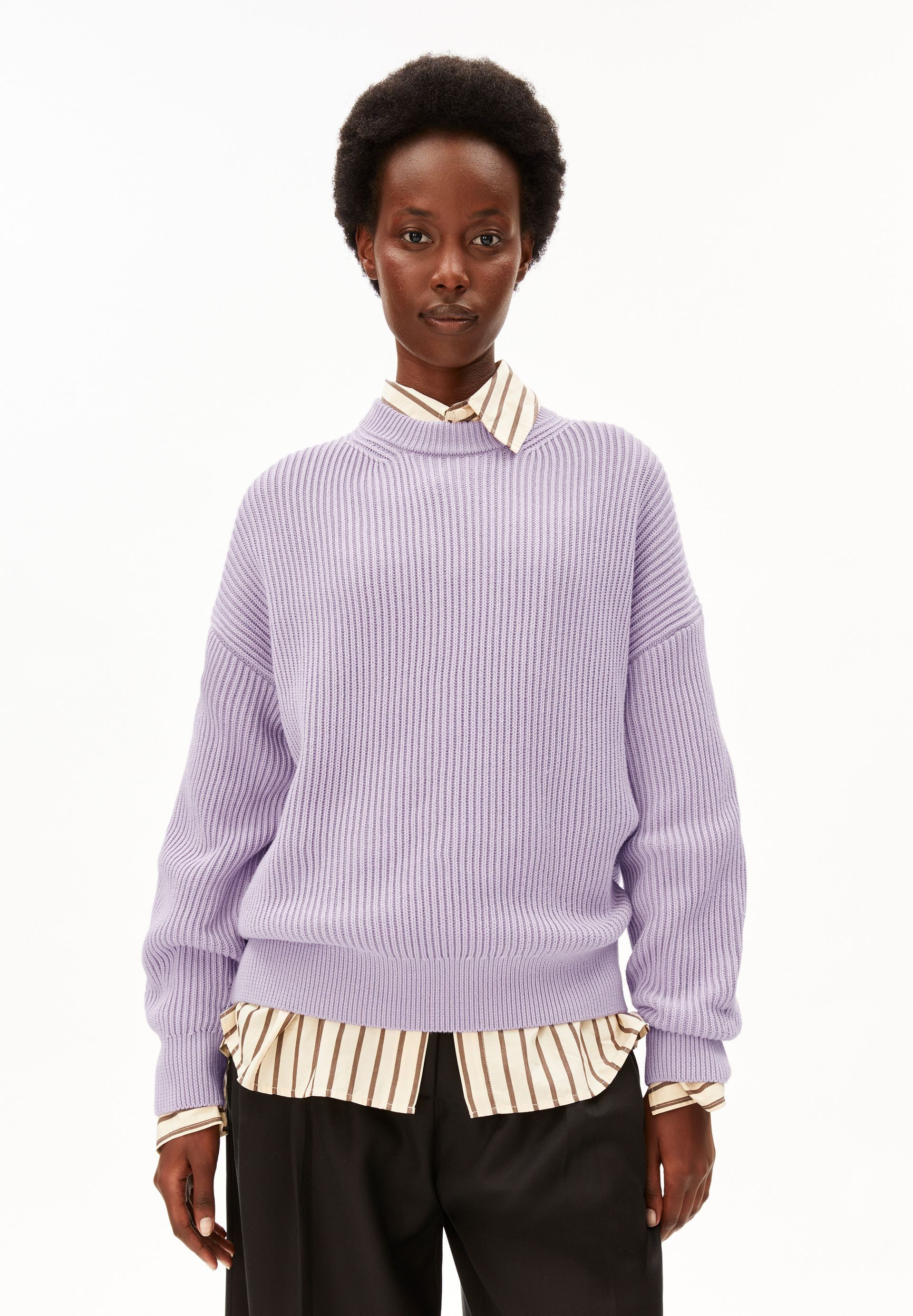 Armedangels Strickpullover VANISÉ RIB Strickpullover aus 100% Bio-Baumwolle Loose Fit