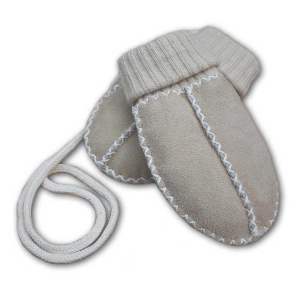 Heitmann Baby-Lammfellfäustel sand Handschuhe Lederhandschuhe Felle