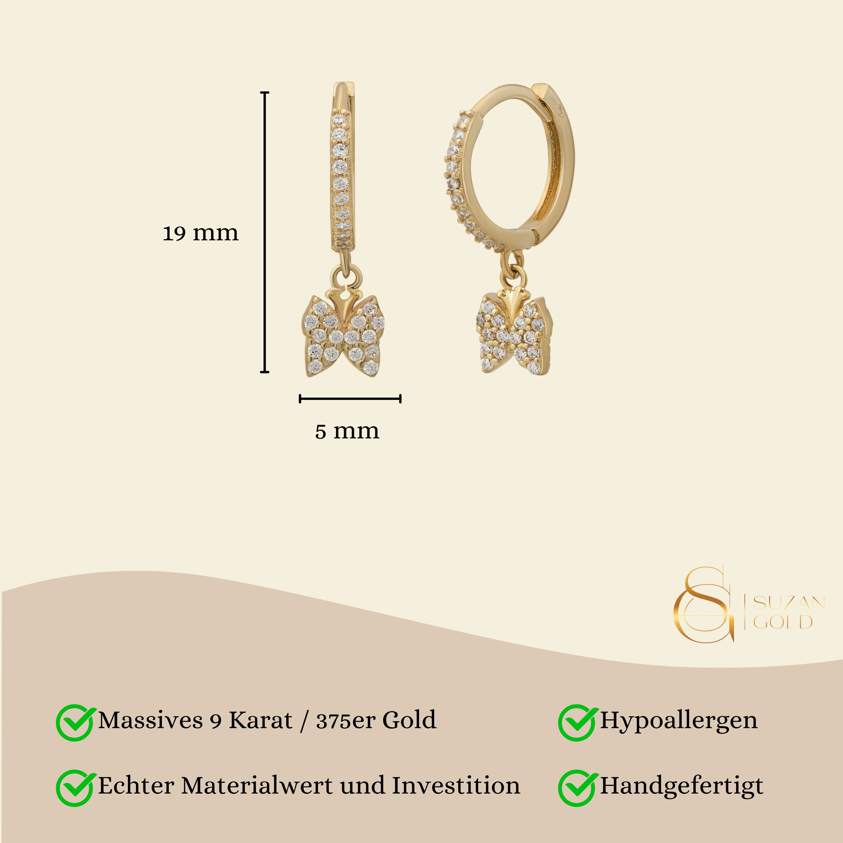 Suzan Gold Paar Creolen 375er Gold günstig online kaufen