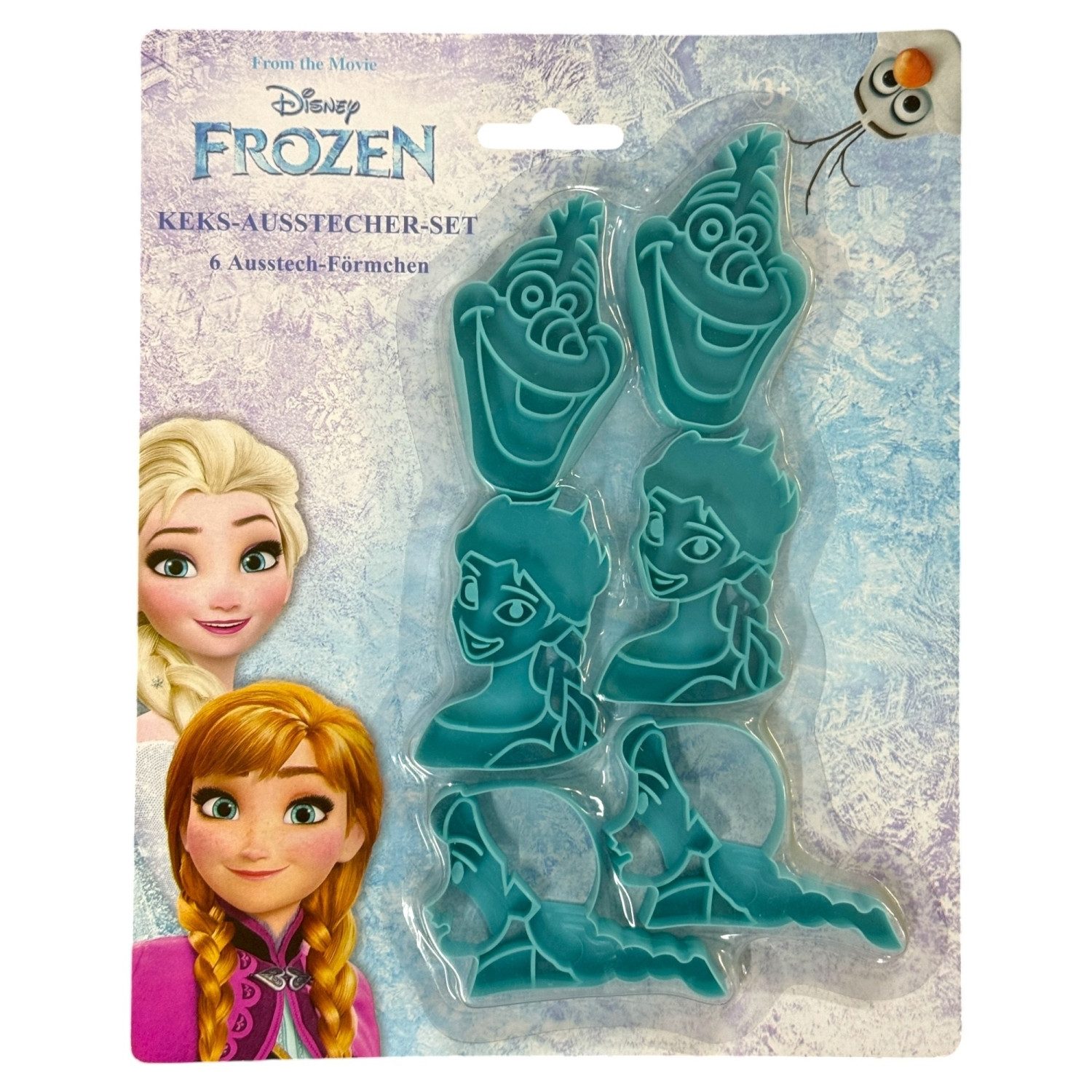 POS Ausstechform Ausstechform 6-teilig Backform Keks-Ausstech-Förmchen Motiv FROZEN, Kunststoff, (Packung)