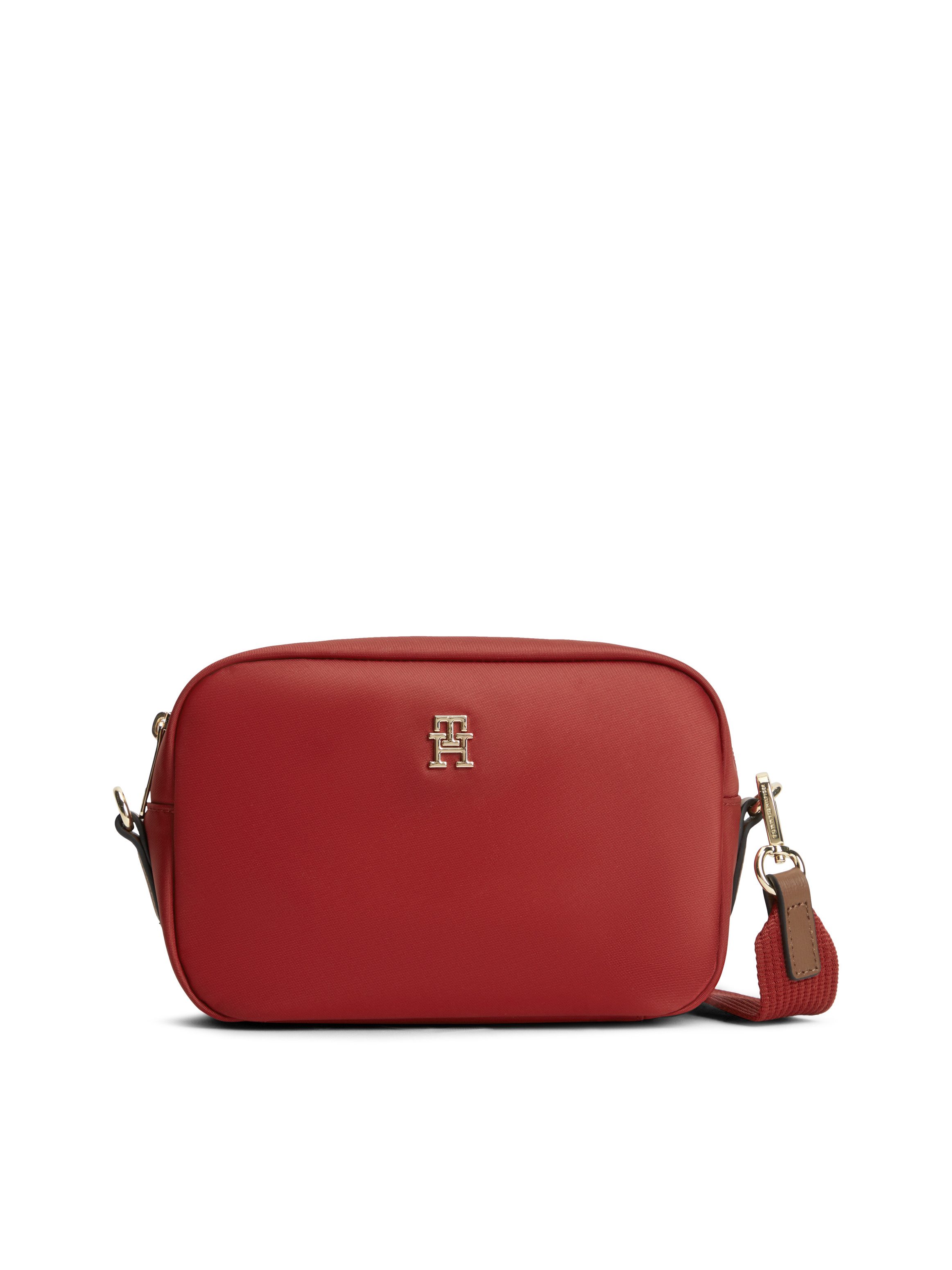 Tommy Hilfiger Mini Bag POPETTE CAMERA BAG, Damen Umhängetasche, Schultertasche mit TH-Schmuckelement