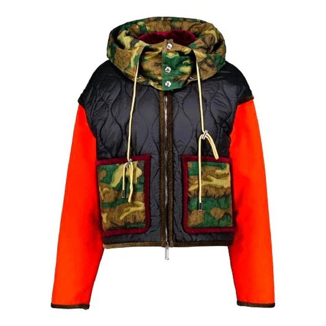 Dsquared2 Kurzjacke Dsquared2 Damen Jacke, DSQUARED2 Damen Kurze Jacke, Mehrfarbige. abnehmbarer Kapuze