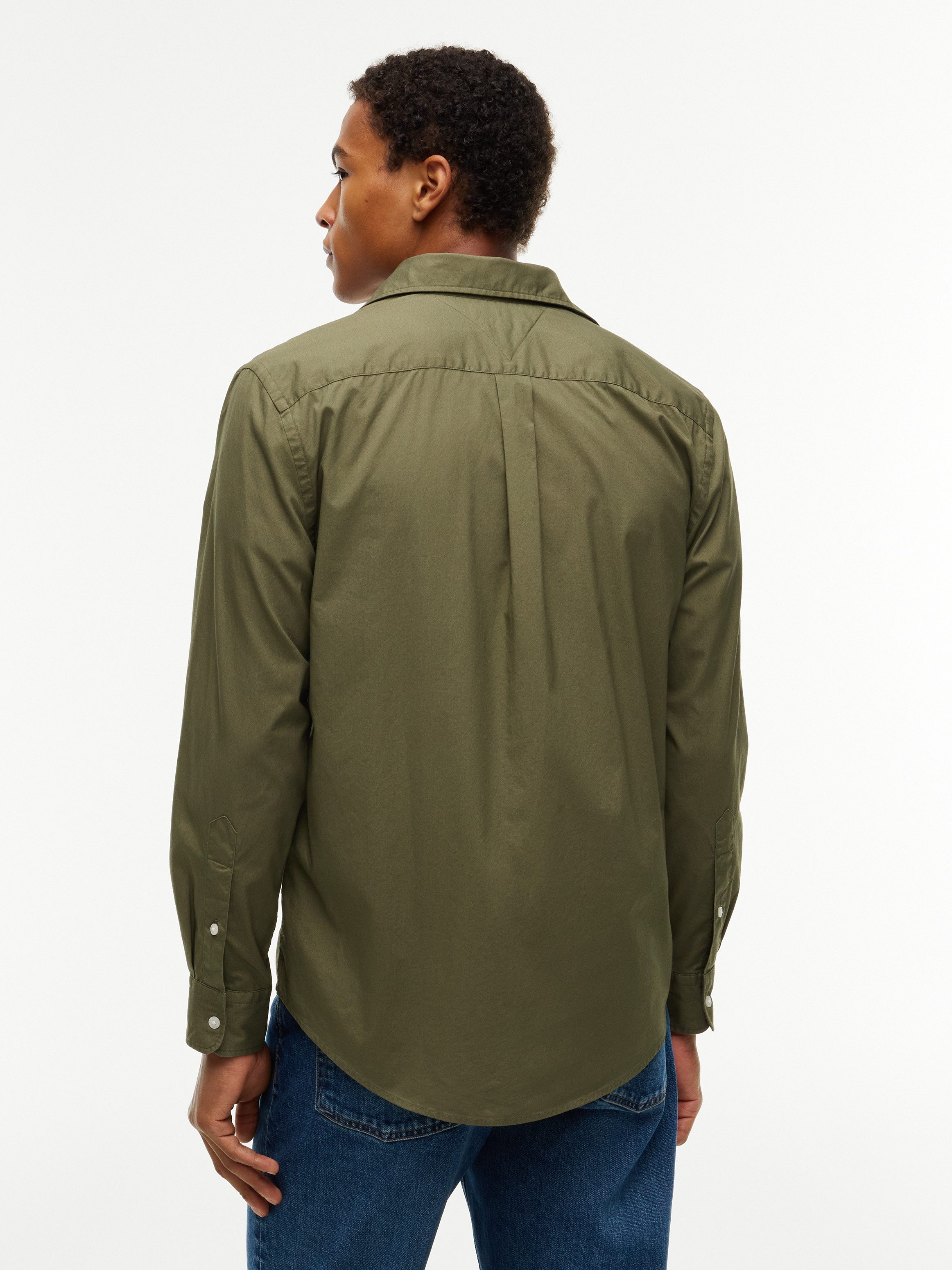 Tommy Hilfiger Businesshemd FLEX POPLIN SOLID Regular Fit Flex Cotton