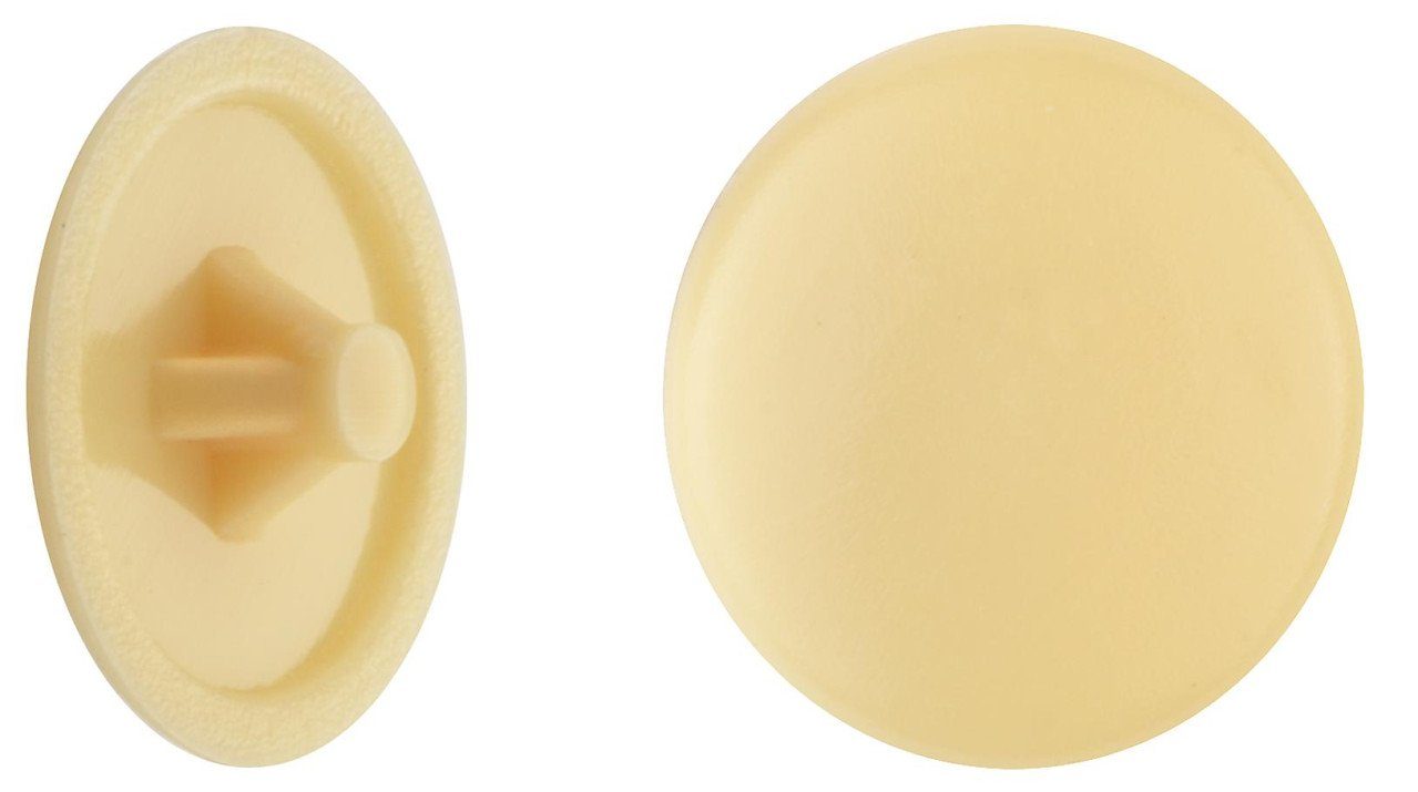 Connex Abdeckkappe Abdeckkappen Ø 12 mm für PZ Schrauben beige - 50