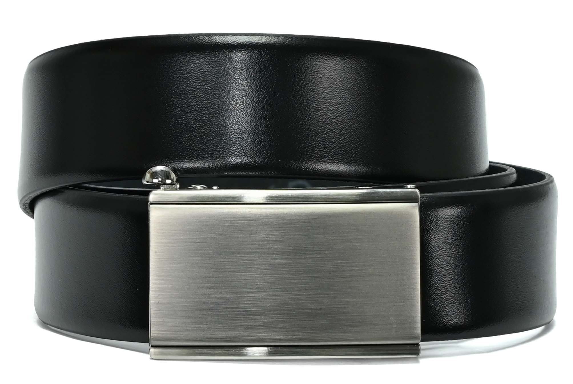 LLOYD Men’s Belts Ledergürtel LLOYD-Automatic-Leder-Gürtel 35mm, Kantenfinish, kürzbar, bombiert Black