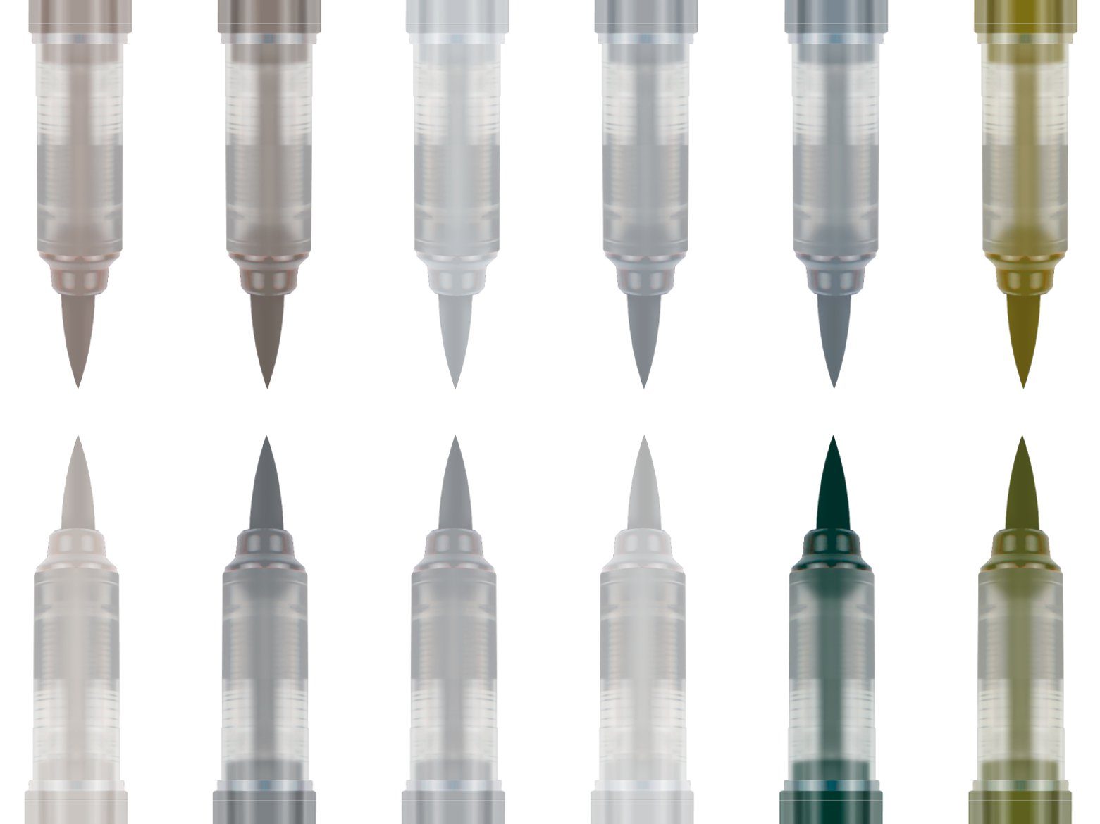 Thumbnail - karin Pinselstift PIGMENT Decobrush Collection, 12 Stück