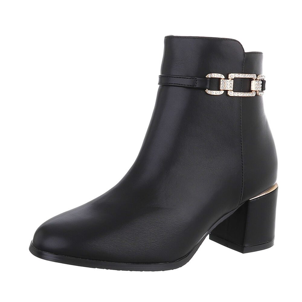 Ital-Design Damen Elegant Stiefelette (87108724) Blockabsatz günstig online kaufen