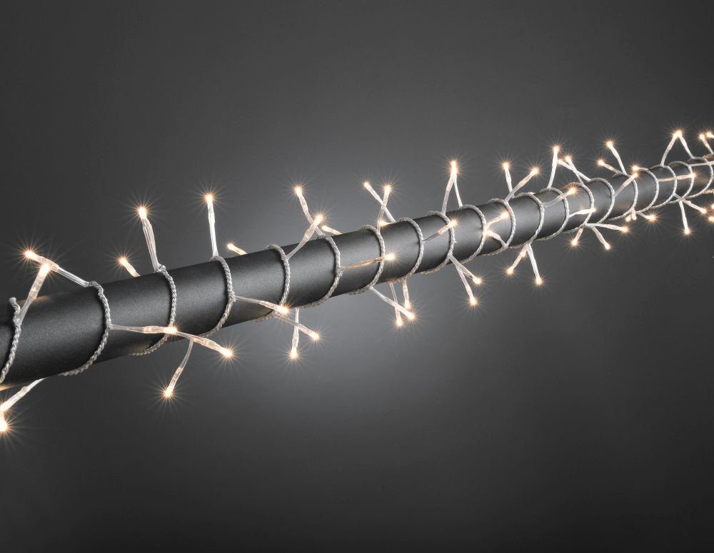LED-Lichterkette Weihnachtsdeko verschweißt, aussen, klare 80 Birnen KONSTSMIDE