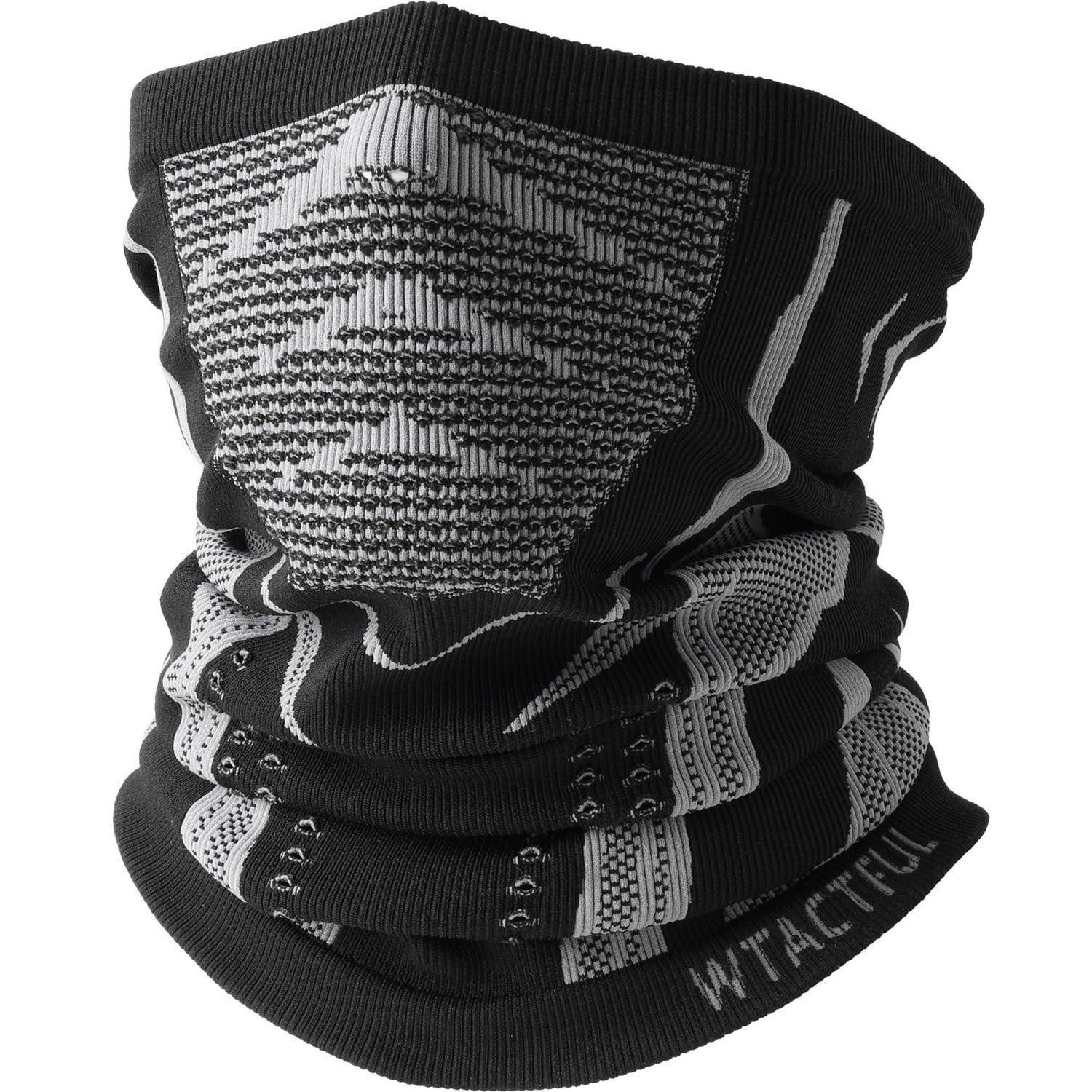 Sturmhaube Schlauchschal Herren Halstuch Halswärmer Sturmhaube Skimaske Grau