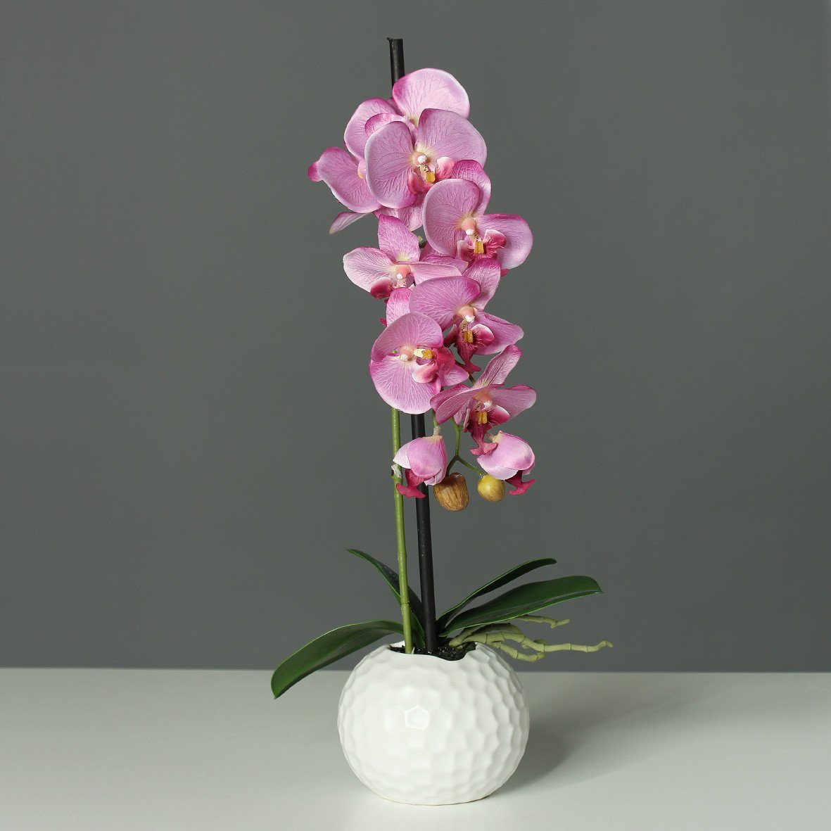 Kunstorchidee, DPI, Höhe 46 cm, Pink H:46cm D:13cm Kunststoff