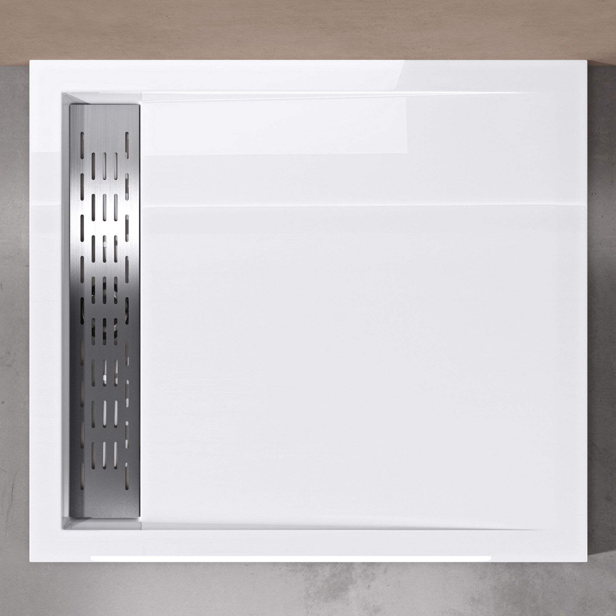 doporro Duschwanne Duschtasse Acryl Rechteckig Abnehmbarer Abdeckung Xetro04, Rechteckig, Acryl