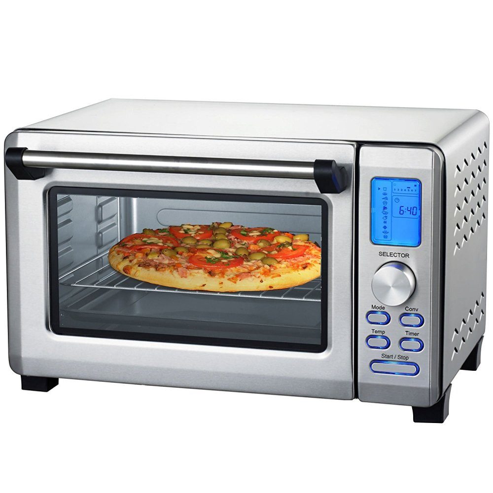 Minibackofen 23 Liter Backofen mit Umluft und Drehspieß