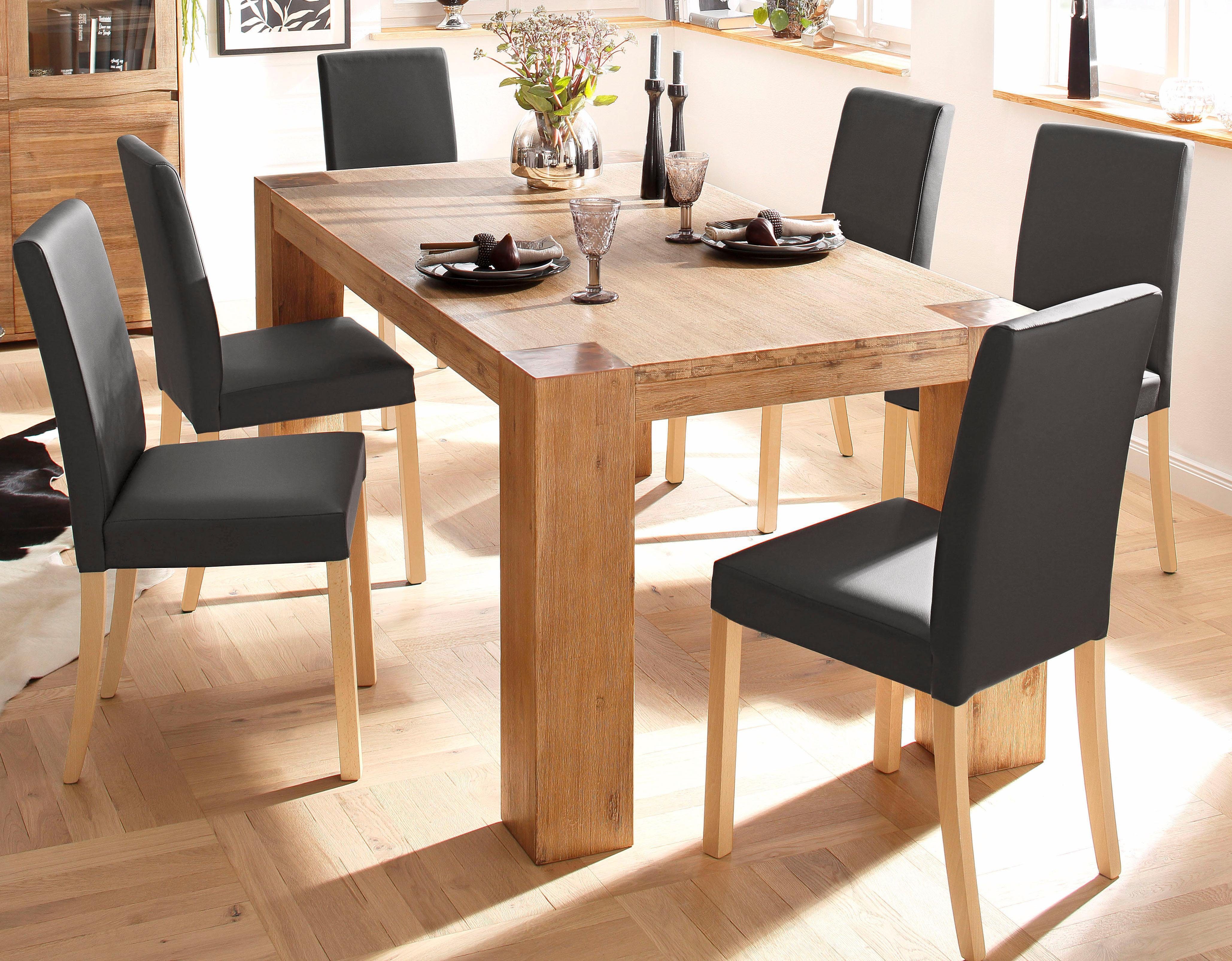 Esstisch MAGGIE von HOME AFFAIRE in White Washed - ab 329,99€