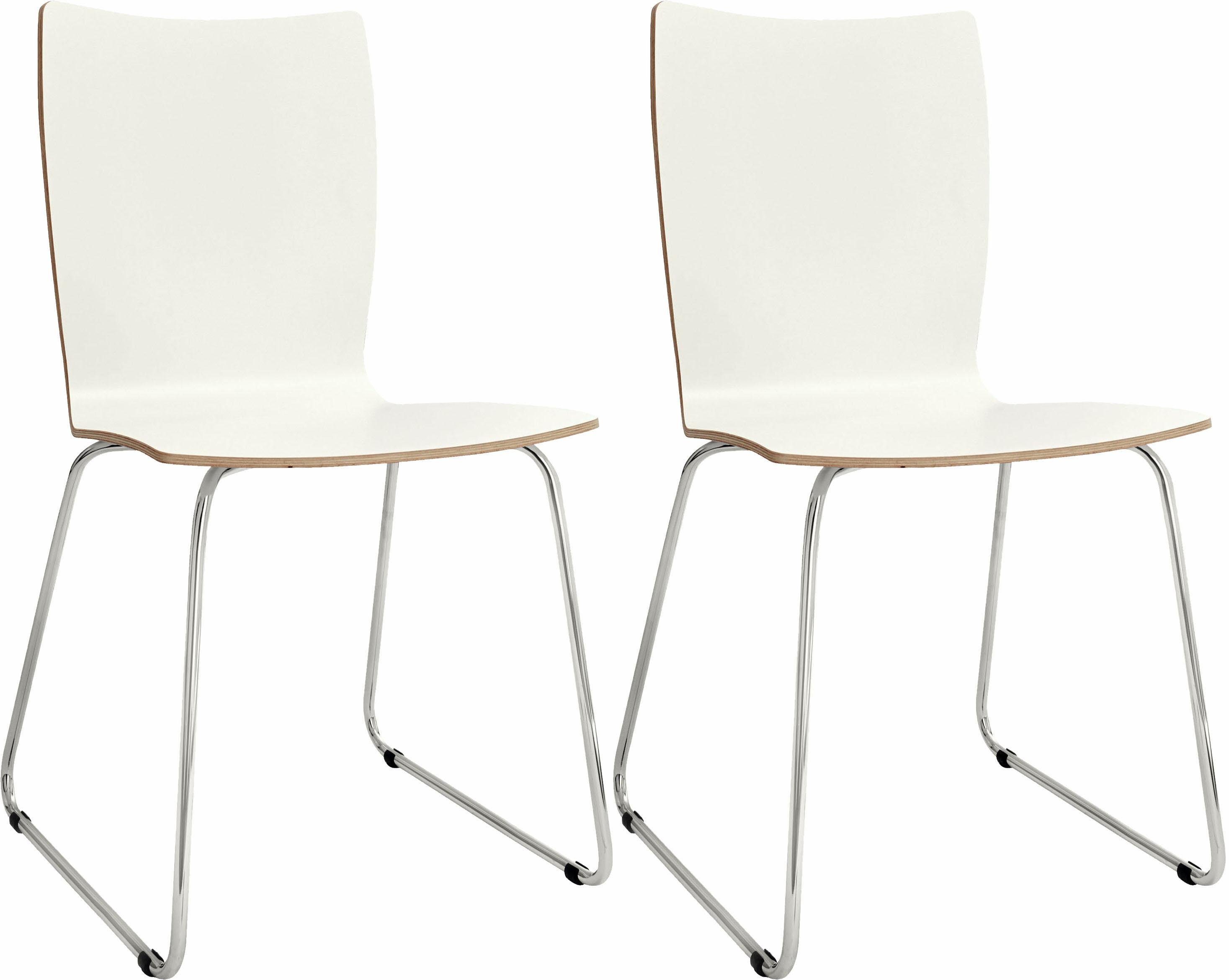 now! by hülsta Stuhl »S 20-2« (Set, 2 Stück), mit Kufengestell aus Chrom  online kaufen | OTTO
