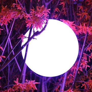 Licht-Trend Gartenleuchte Kabellose LED-Outdoorlampe Pearl mit App-Steuerung Weiß