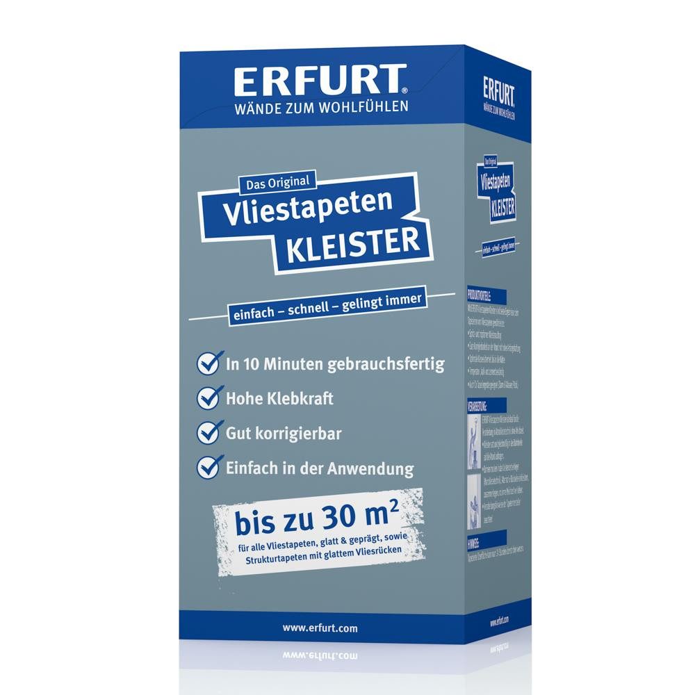ERFURT Kleister Vliestapeten Kleister Tapetenkleister für bis zu 30 m² (ca. 3 Rollen), Hohe Klebkraft
