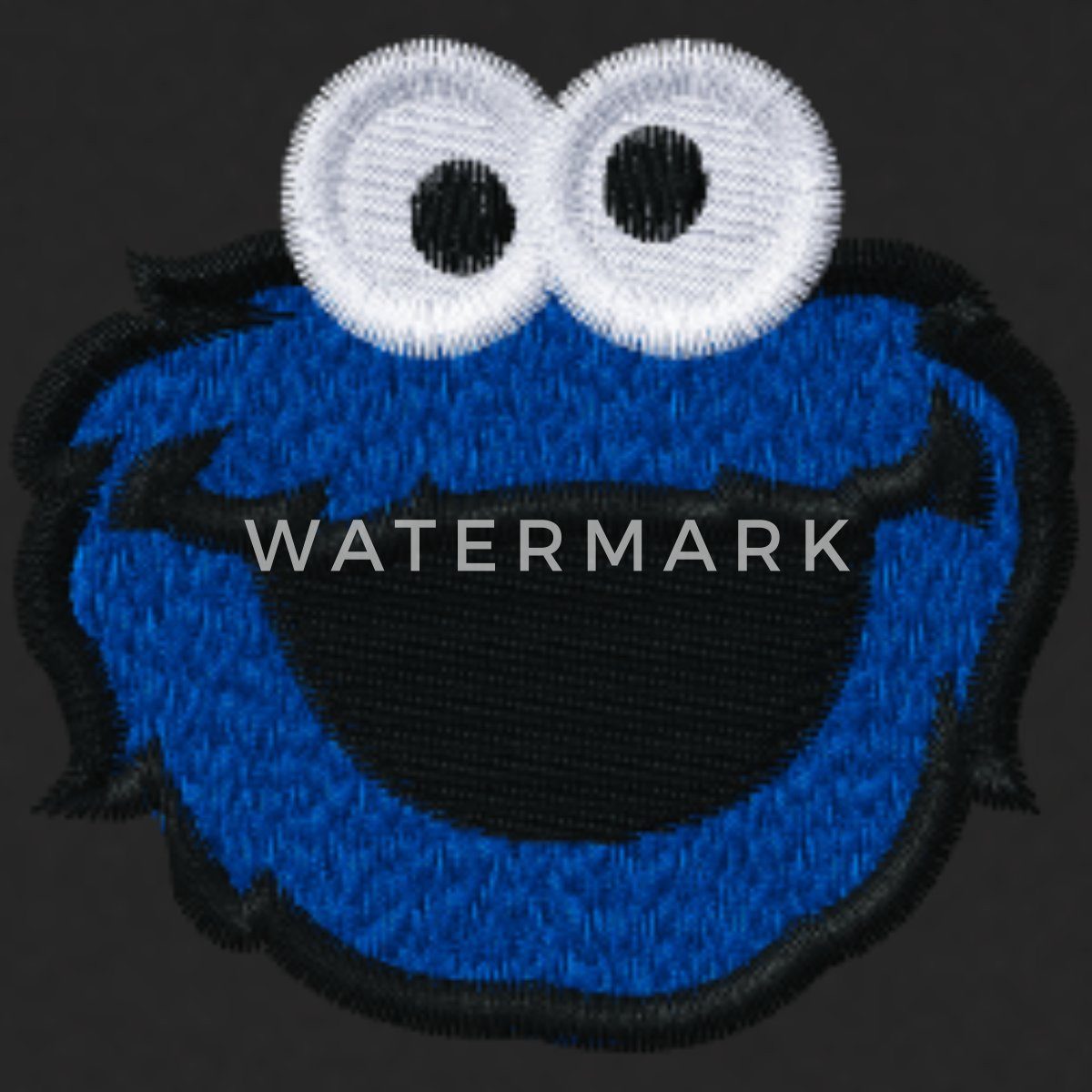 Spreadshirt Hoodie Sesamstraße Stick Krümelmonster Unisex Hoodie (1-tlg)