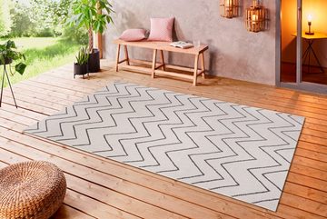Teppich Mailin, my home, rechteckig, Höhe: 3 mm, In- und Outdoor geeignet, strapazierfähig & pflegeleicht, Flachgewebe