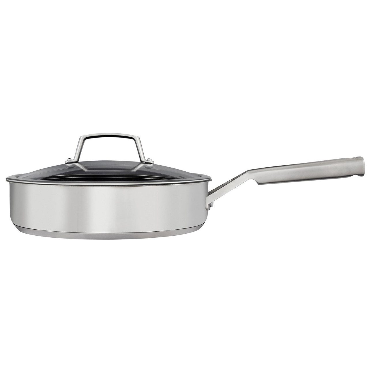 NINJA Bratpfanne ZEROSTICK Edelstahl-Bratpfanne (26 cm) - C60126DE, Edelstahl, 26 cm Durchmesser, Backofenfest bis zu 260°C, Kratzfest