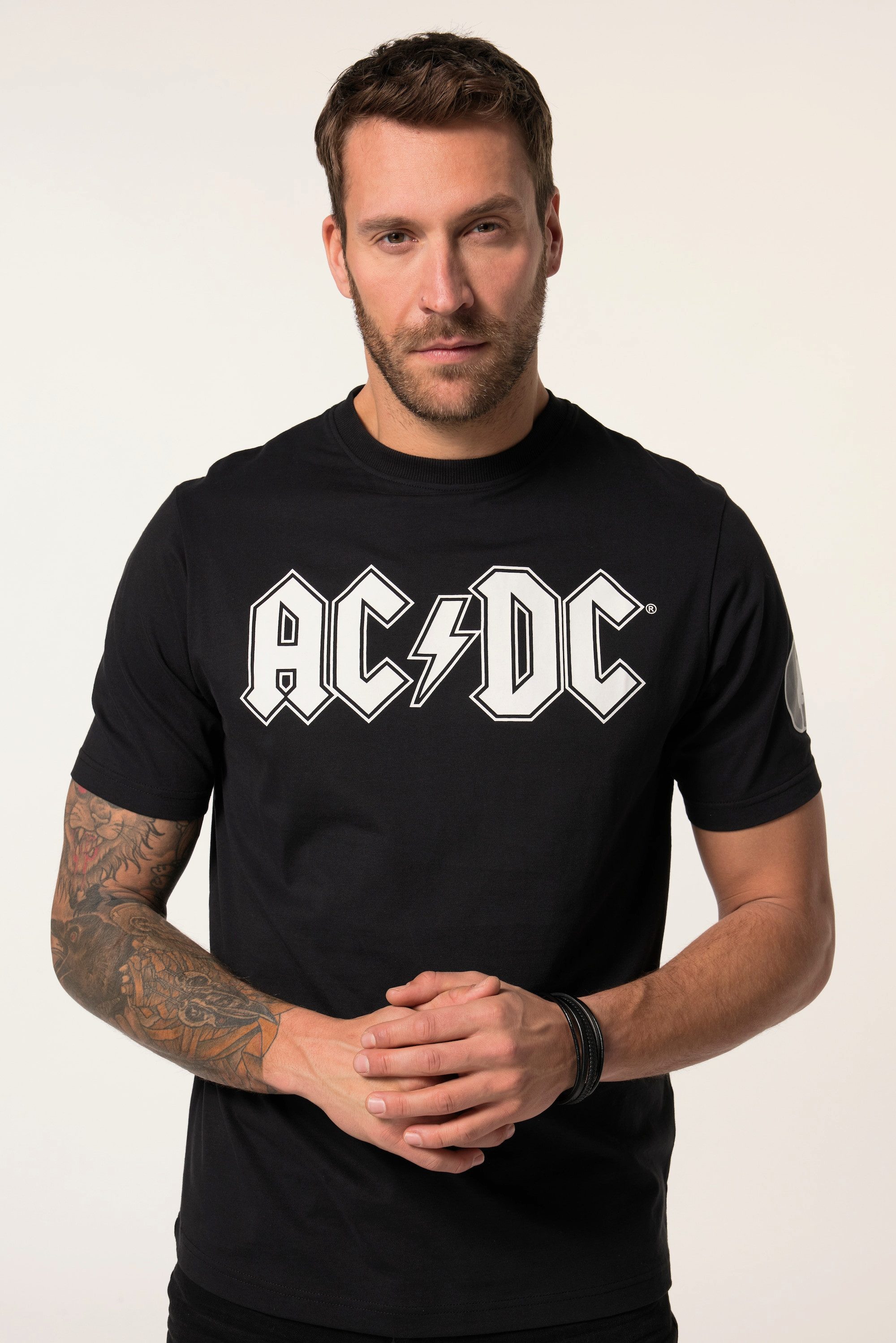 T-Shirt JP 1880 T-Shirt Bandshirt AC/DC Halbarm bis 8 XL