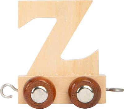 Small Foot Spielzeug-Zug Buchstabenzug Namenszug Buchstabe Z natur Holzzug, (Set, 1-tlg., 1), Einzigartiges Design, Made in Germany
