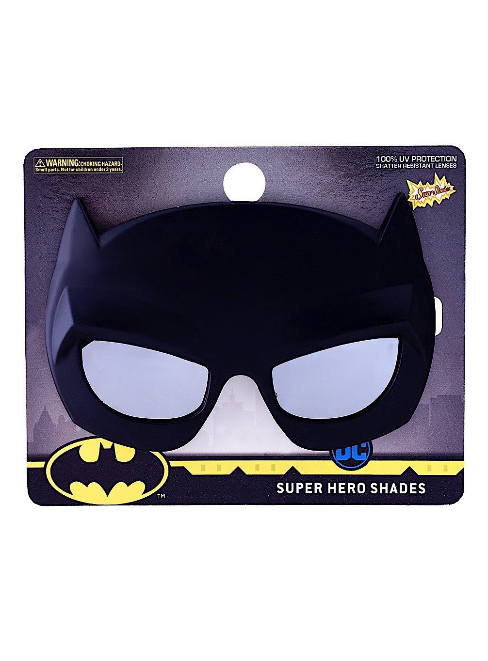 Sun Staches Kostüm Batman Kinder Partybrille, Für Leute mit Durchblick: lizenzierte Funbrille im DC-Design