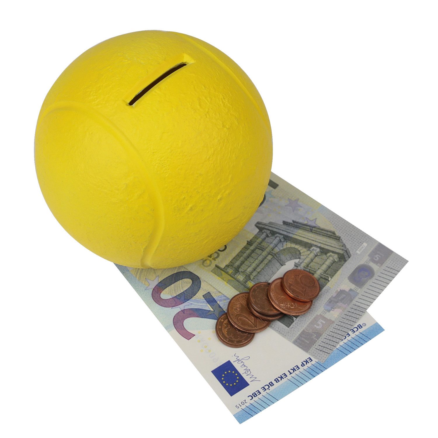 Spardose Kinder Spardose Tennisball mit Schlüssel