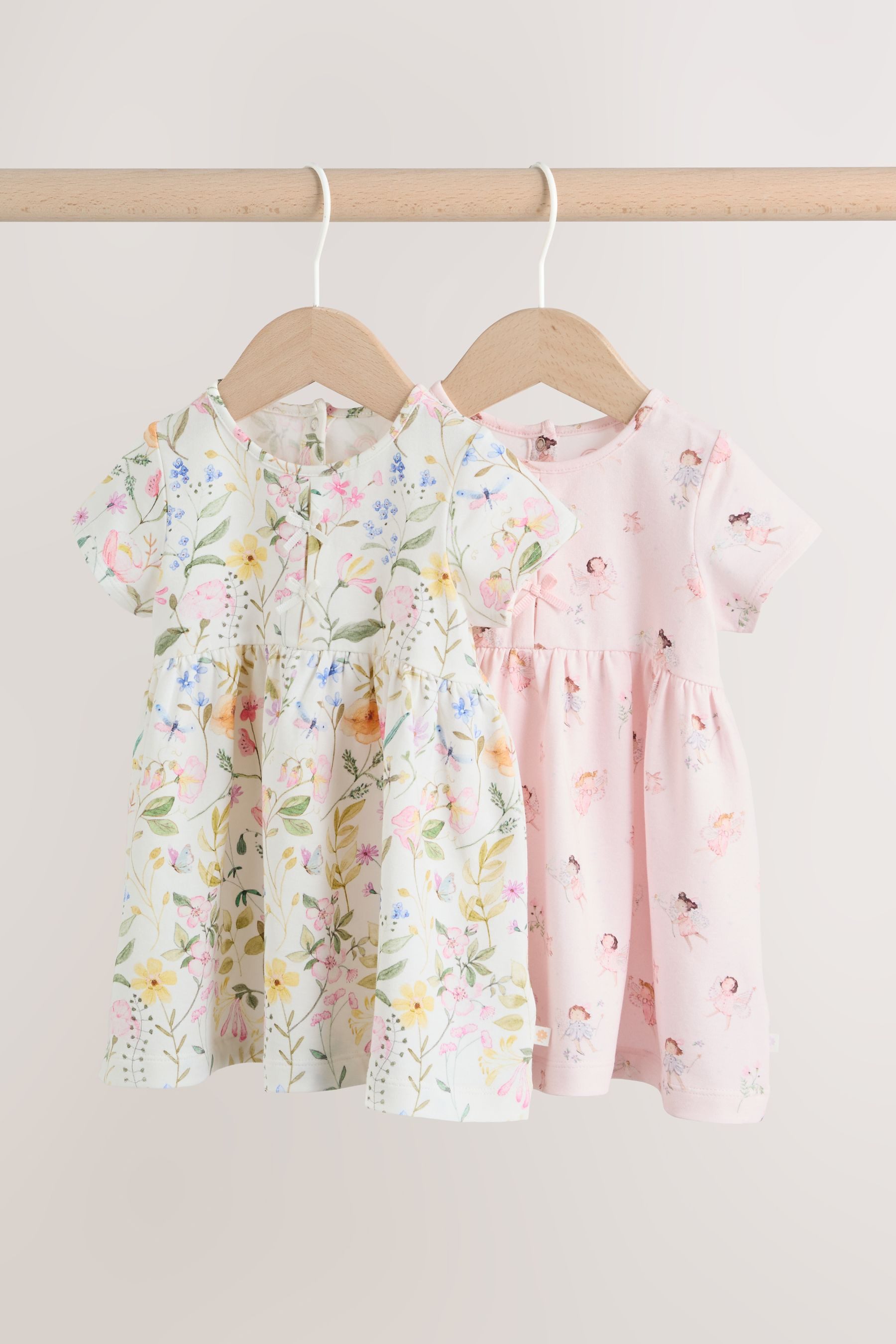 Next Blusenkleid Baby-Kurzarmkleid, 2er-Pack (2-tlg)