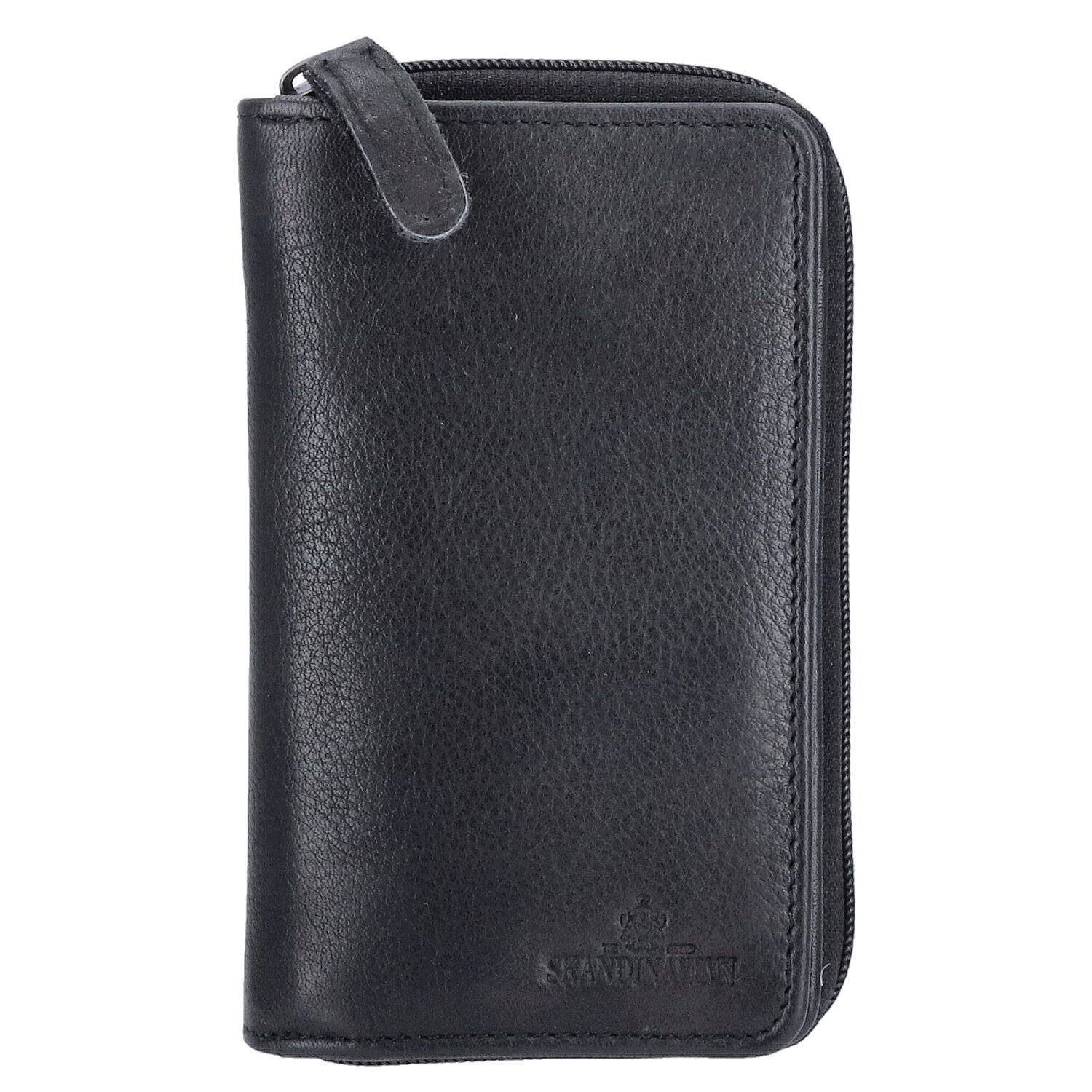 The Skandinavian Brand Geldbörse The Skandinavian Brand Damen Leder Geldbörse schwarz