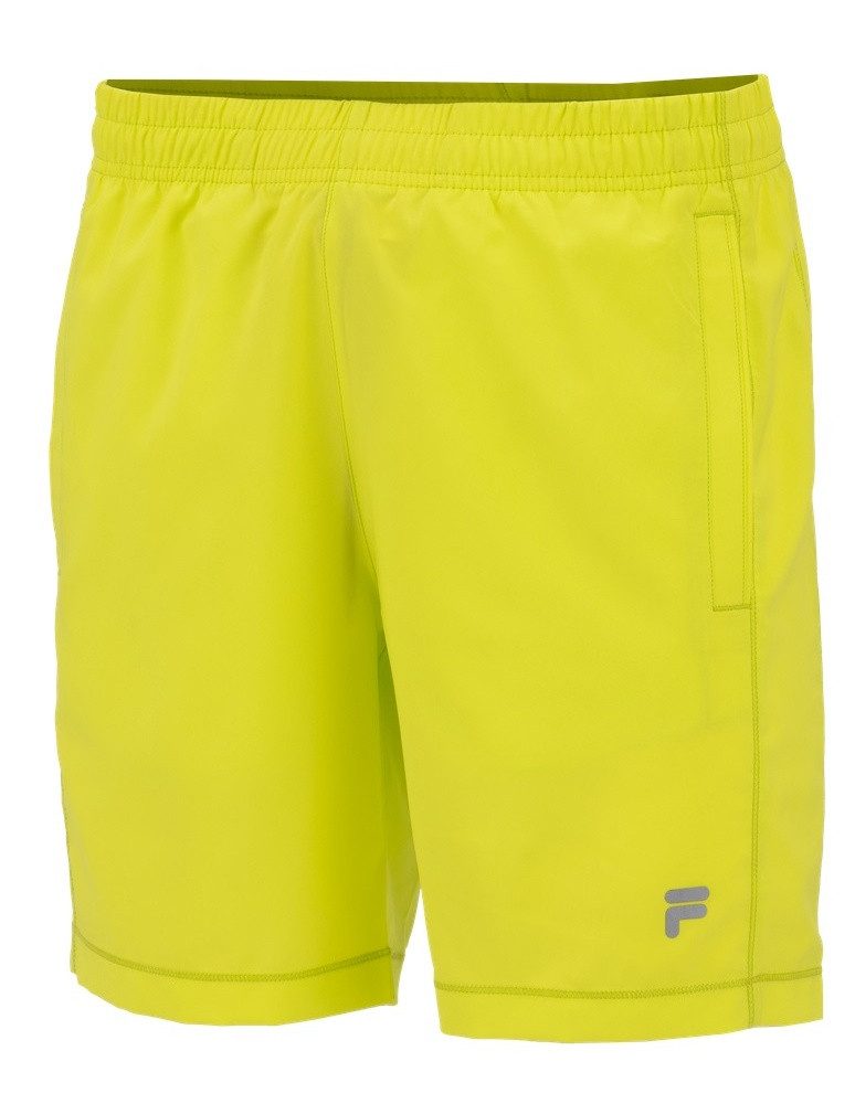 Shorts Tennishose Constantin (mit Innenhose) gelb Kinder