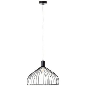 Brilliant Pendelleuchte Blacky, Lampe, Blacky Pendelleuchte 40cm schwarz matt, 1x A60, E27, 40W, Kabel