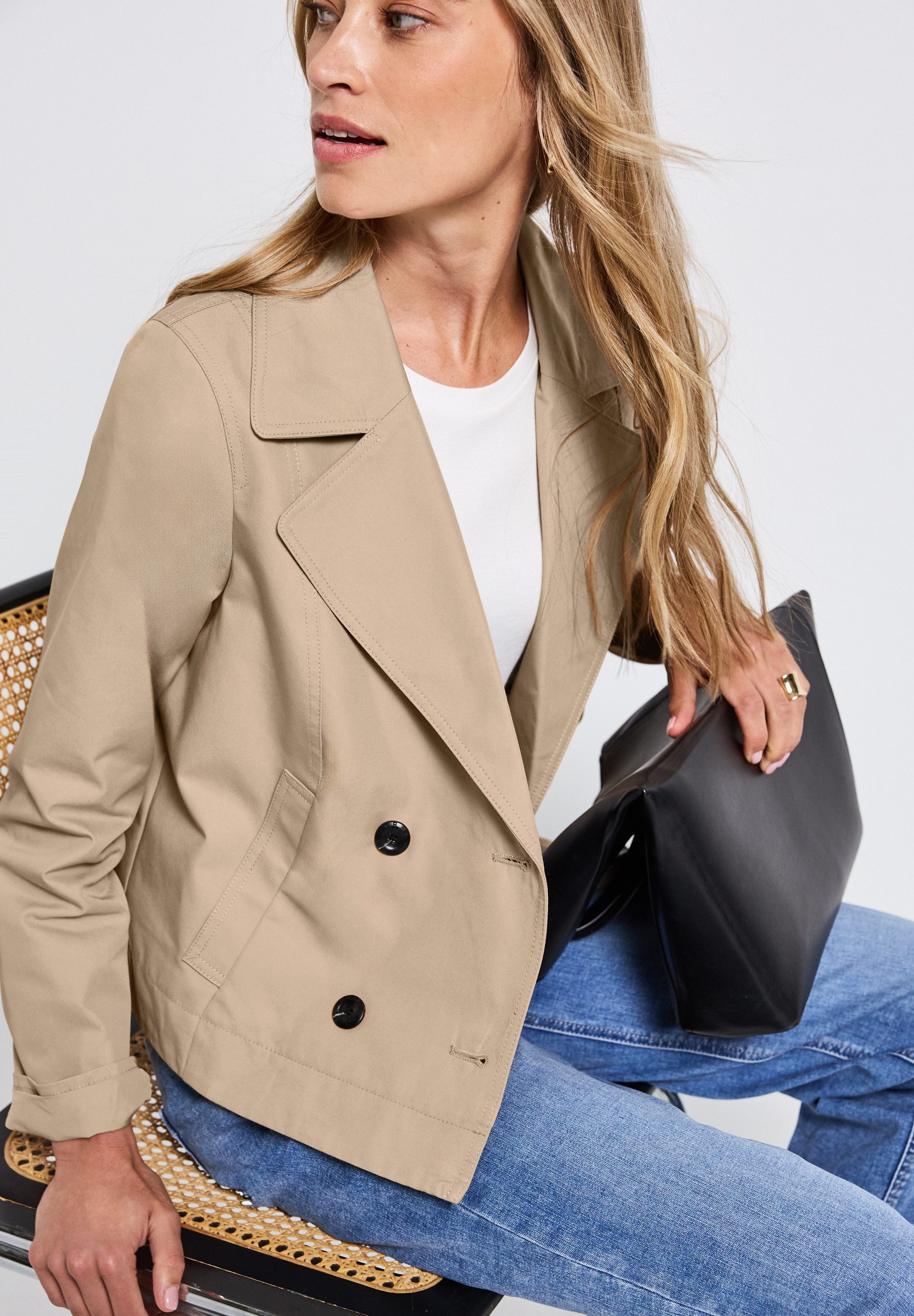 STREET ONE Kurzjacke im soften Baumwoll-Mix
