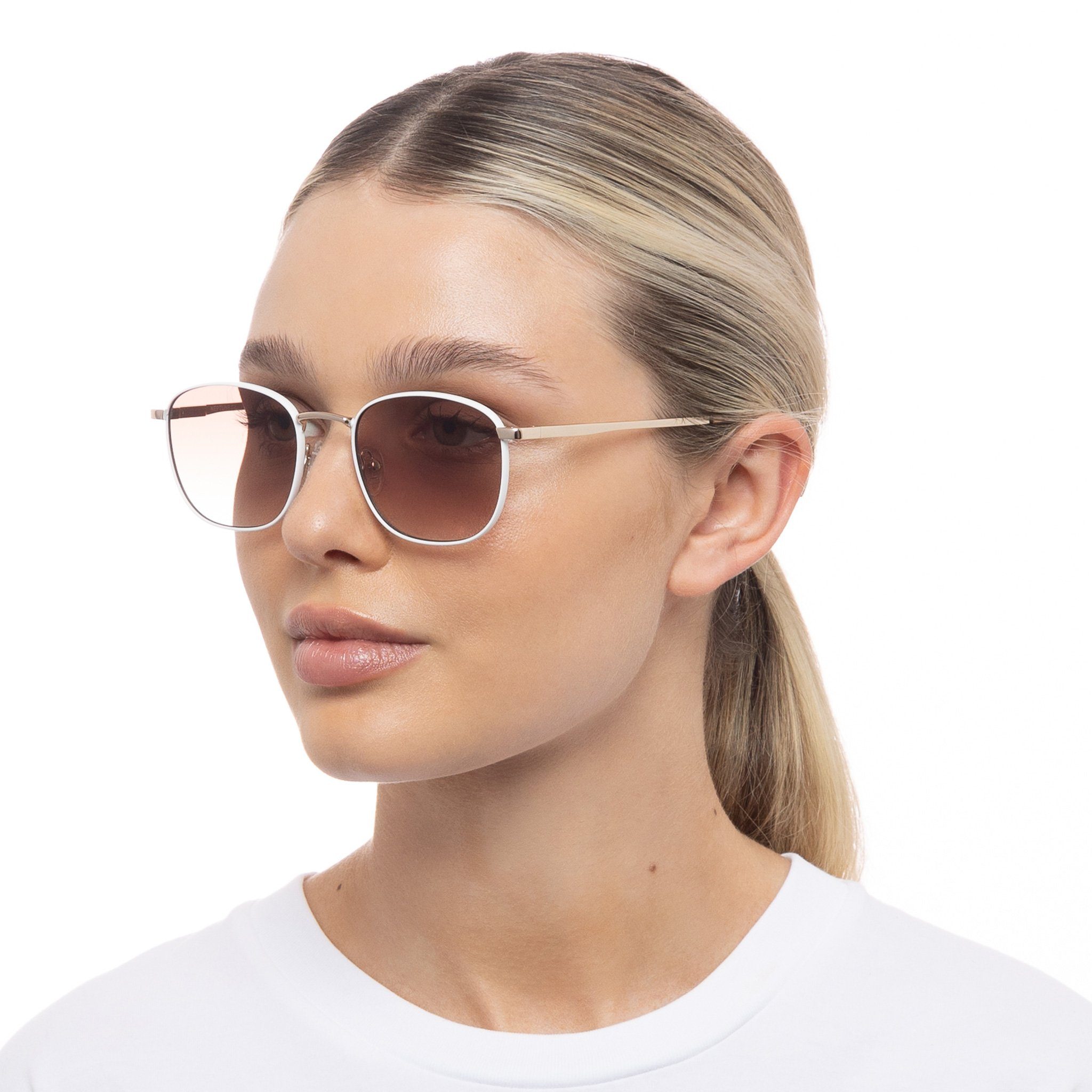 LE SPECS Sonnenbrille NEPTUNE DEUX White / Gold