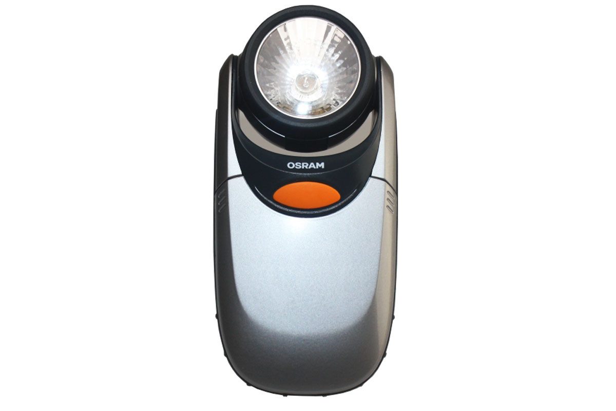 Osram Taschenlampe Krypton Taschenlampe klappbar Camping Notlicht 16 × 8 × 6 cm, Klappbarer Fuß und schwenkbaren Leuchtkopf