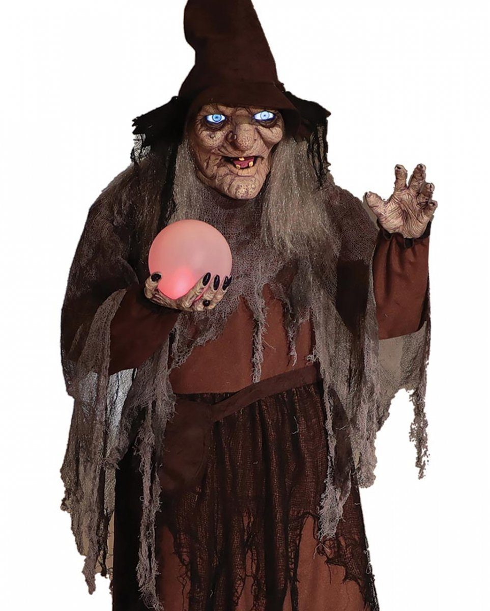 Soothsayer Horror-Shop Halloween Hexe Animatronic Dekofigur