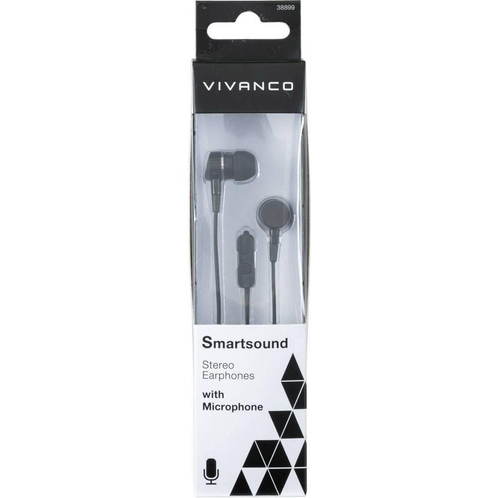 Vivanco Smartsound In-Earphones Kopfhörer Headset-Funktion mit