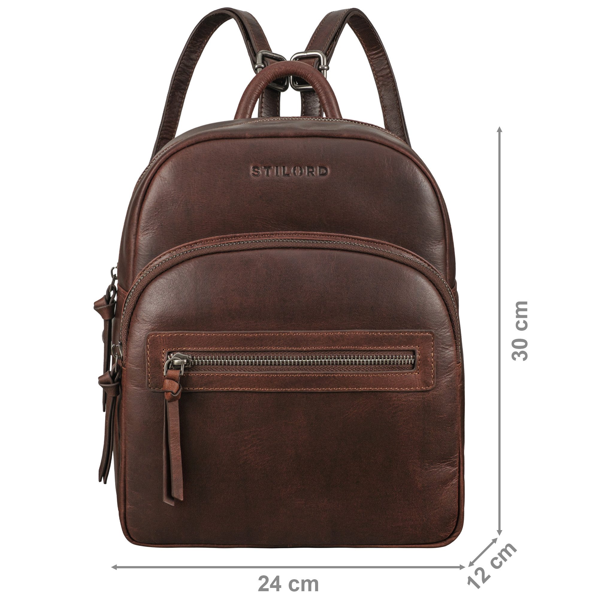 STILORD Cityrucksack "Alba" Kleiner Leder Rucksack günstig online kaufen