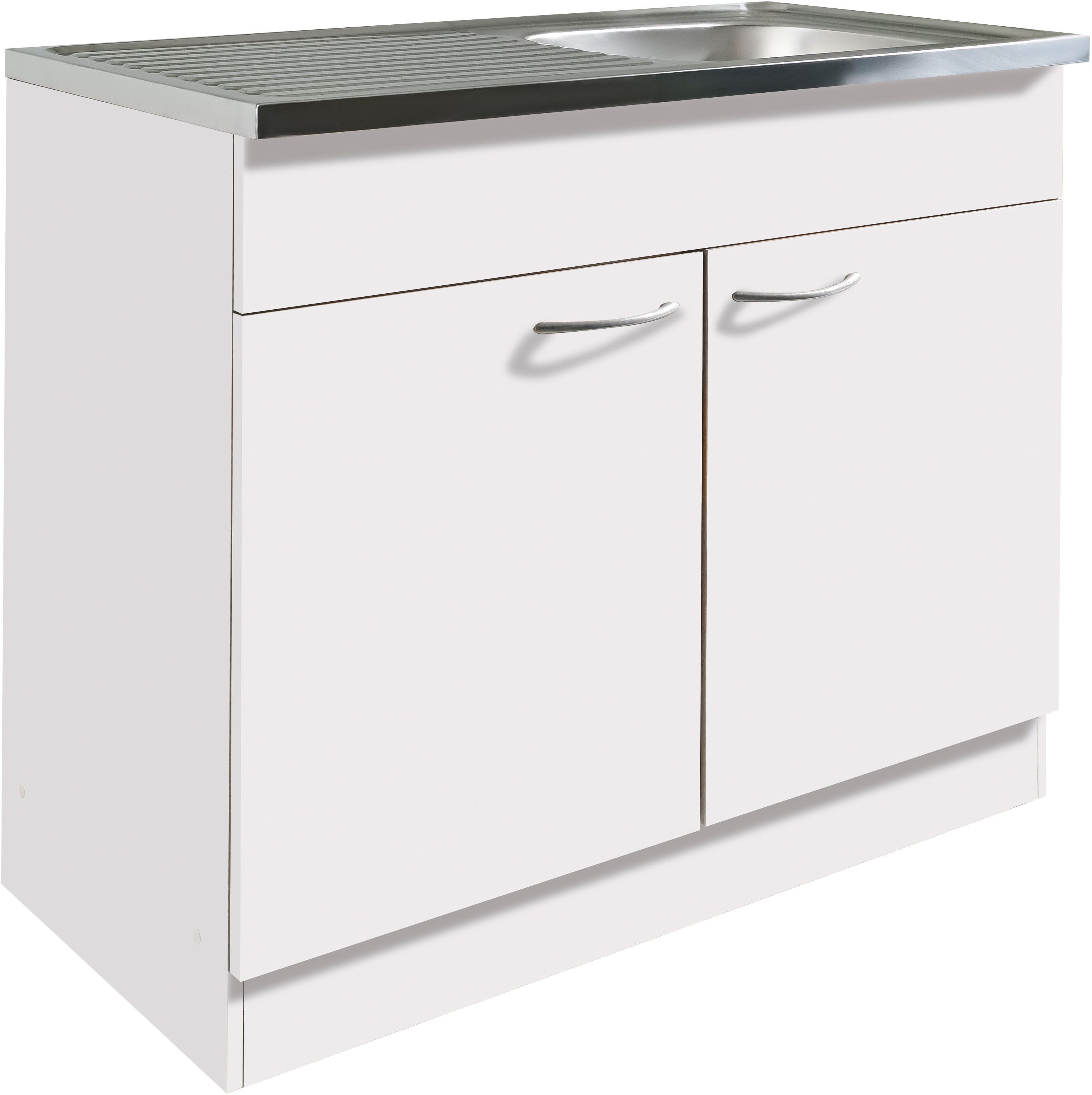 wiho Küchen Spülenschrank Kiel 100 cm günstig online kaufen